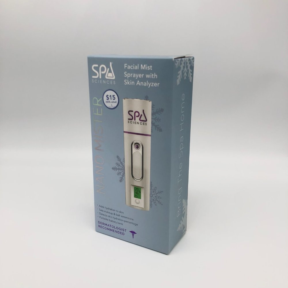 Spa Sciences NANO MISTER PLUS, Handheld Cool Mist Sprayer, White NEW